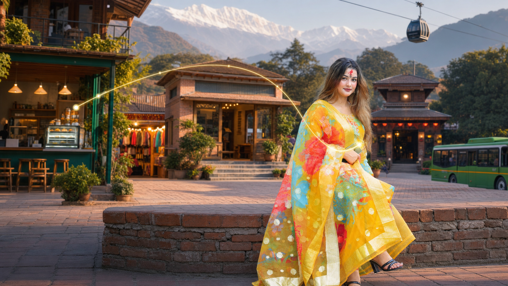 A SpenVest customer connected to shops, stays, experiences and transport across Nepal